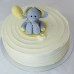 Baby Elephant Balloon Buttercream Cake (D,V)